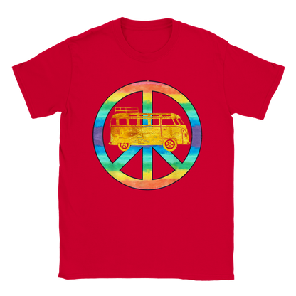 Peace and a HIppie Bus -  Unisex Crewneck T-shirt - Mister Snarky's