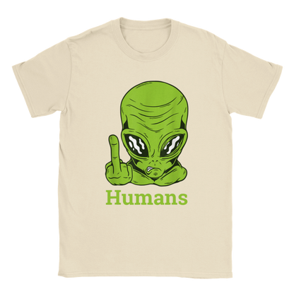 Flippin off Humans - Classic Unisex Crewneck T-shirt - Mister Snarky's
