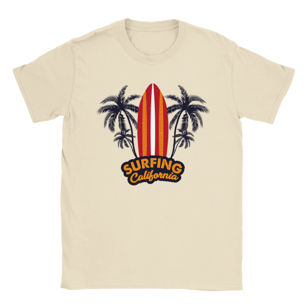 Surfing California - Vacay - Summer -  Beach -  Unisex Crewneck T-shirt - Mister Snarky's