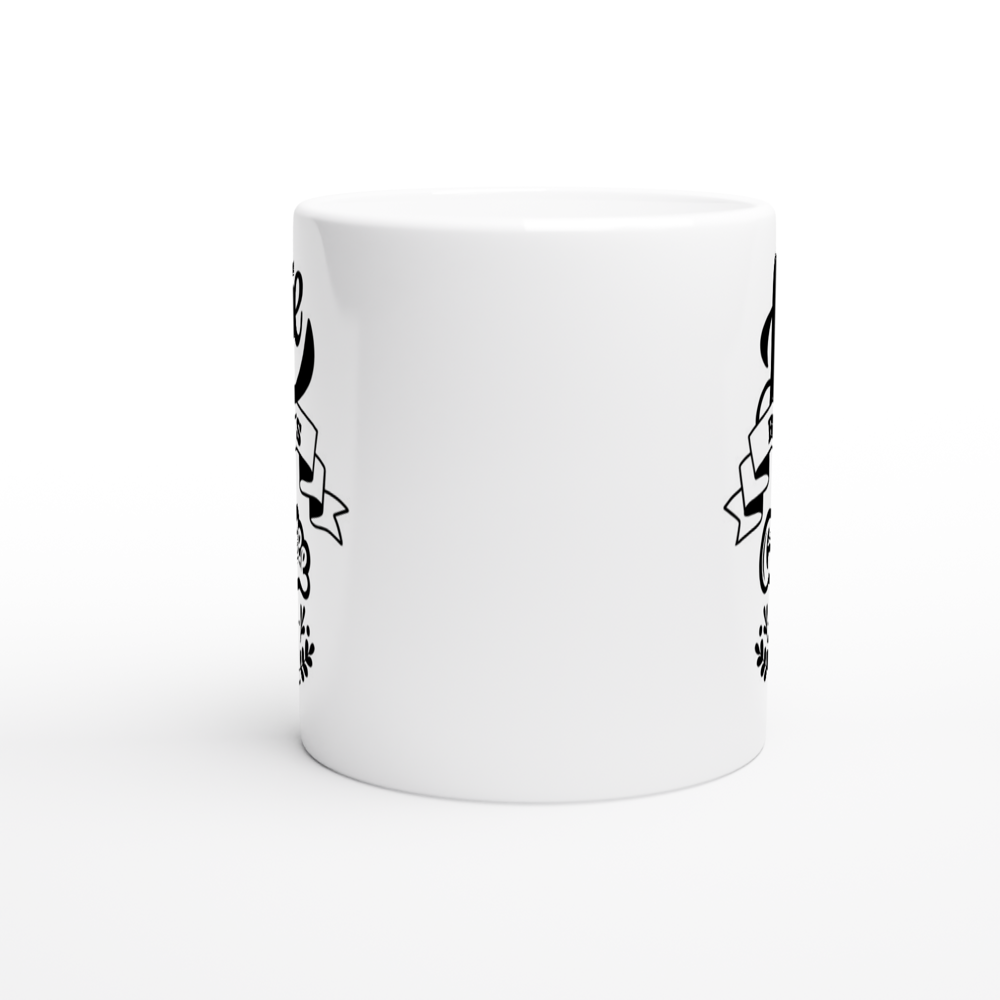 Life Begins After Coffee - White 11oz Ceramic Mug - Mister Snarky's