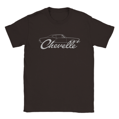 a black t - shirt with the word chevrolet on it