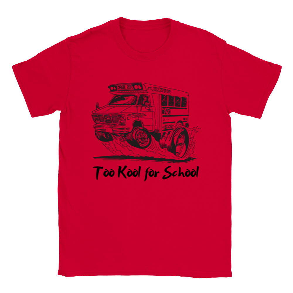 Too Kool for School - Hot Rod Short Bus - Classic Unisex Crewneck T-shirt - Mister Snarky's
