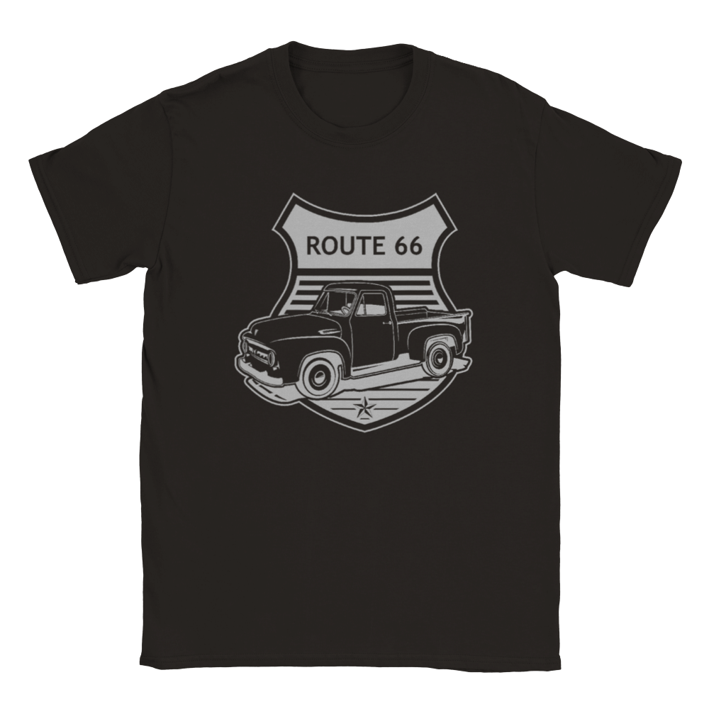 Route 66 and the Original F-100 - Classic Unisex Crewneck T-shirt - Mister Snarky's