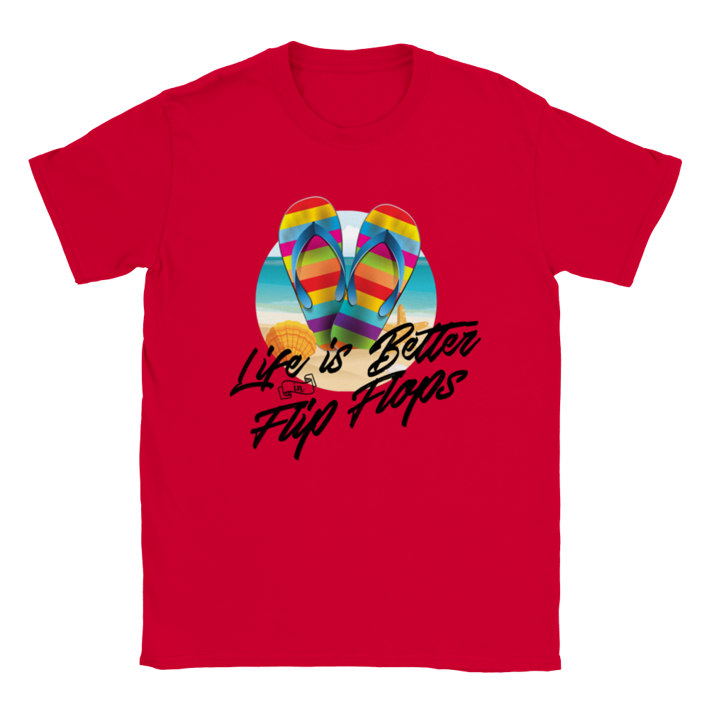 Life is Better in Flip Flops -  Unisex Crewneck T-shirt - Mister Snarky's