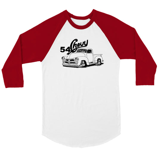 Classic 54 Chevy Pickup 3/4 sleeve T-shirt - Mister Snarky's