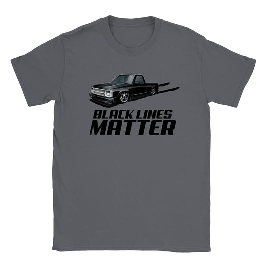 Black Lines Matter T-shirt - Mister Snarky's