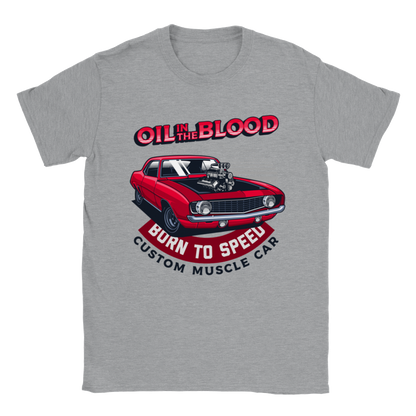 Classic Camaro - Oil in the Blood - Unisex Crewneck T-shirt - Mister Snarky's