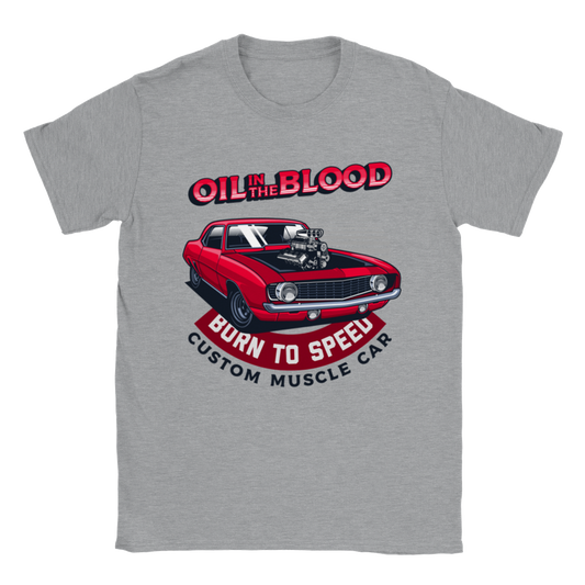 Oil in the Blood, Classic Camaro T-shirt - Mister Snarky's