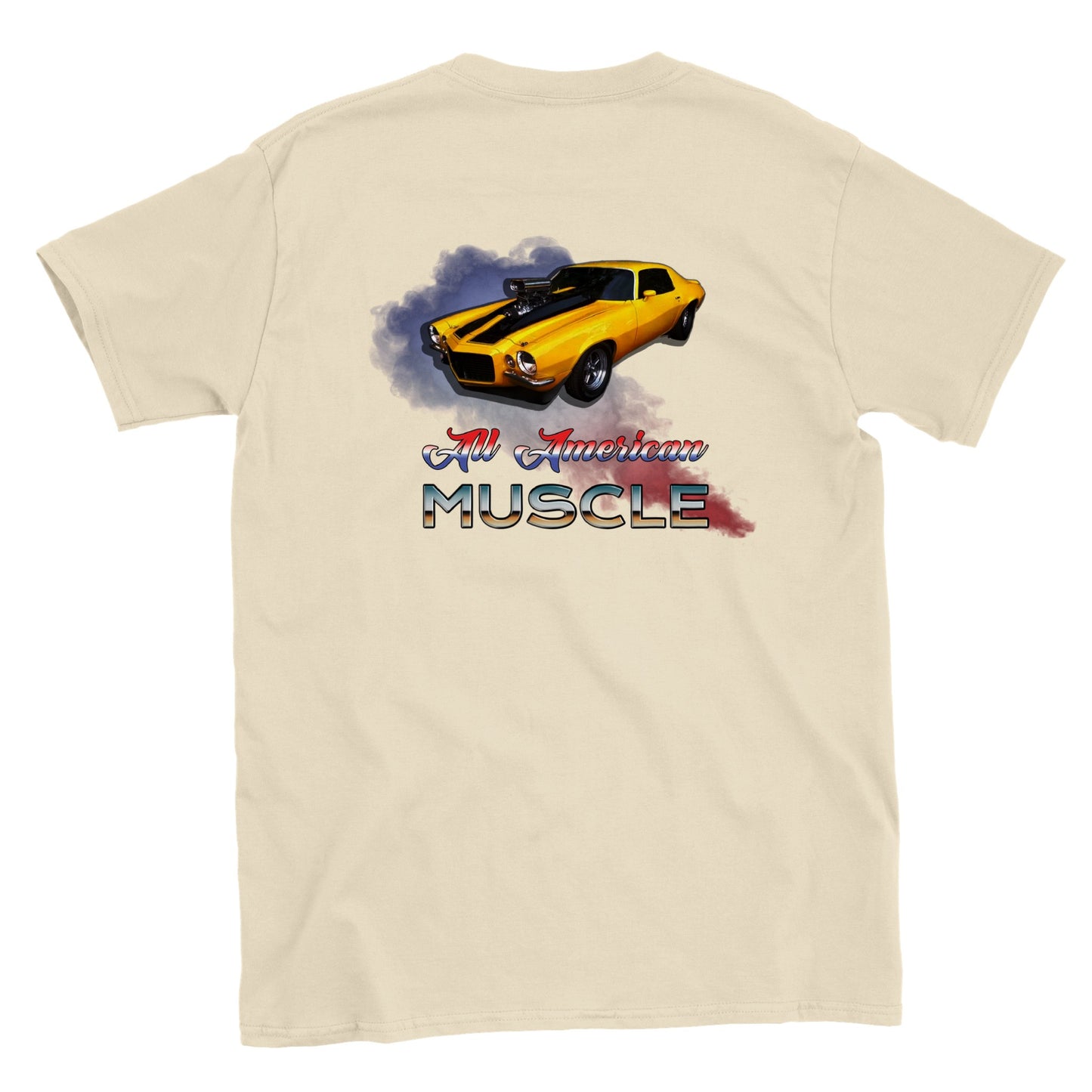 Classic Camaro - All American Muscle -  Back Print - Crewneck T-shirt - Mister Snarky's