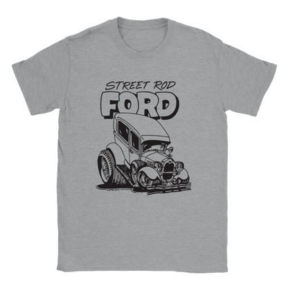 Old School Ford Street Rod - Unisex Crewneck T-shirt - Mister Snarky's