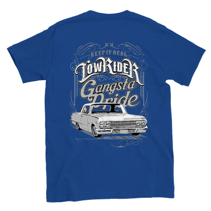 Keep It Real - 64 Impala Lowrider - Gangsters Pride - Back Print - T-shirt - Mister Snarky's