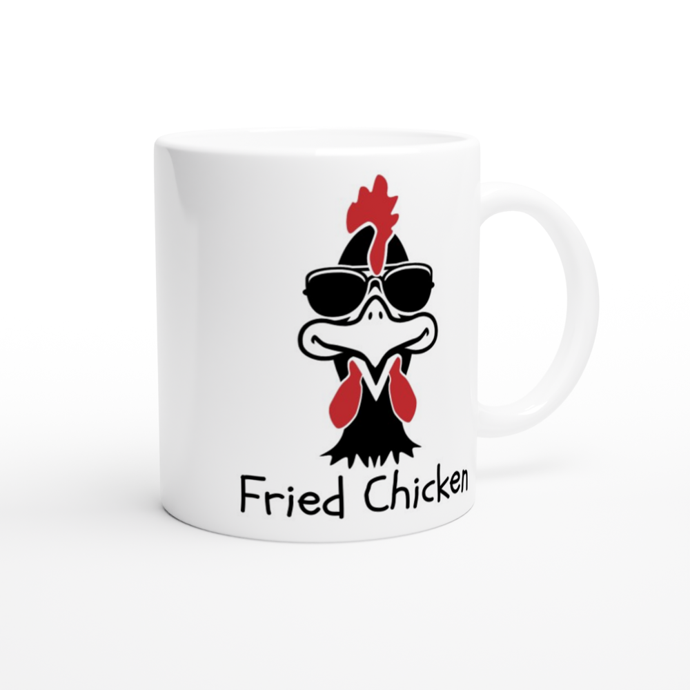 Fried Chicken - 420 - White 11oz Ceramic Mug - Mister Snarky's