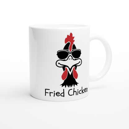 Fried Chicken - 420 - White 11oz Ceramic Mug - Mister Snarky's