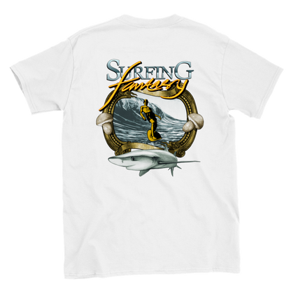 Surfing Fantasy - Back Print - Unisex Crewneck T-shirt - Mister Snarky's