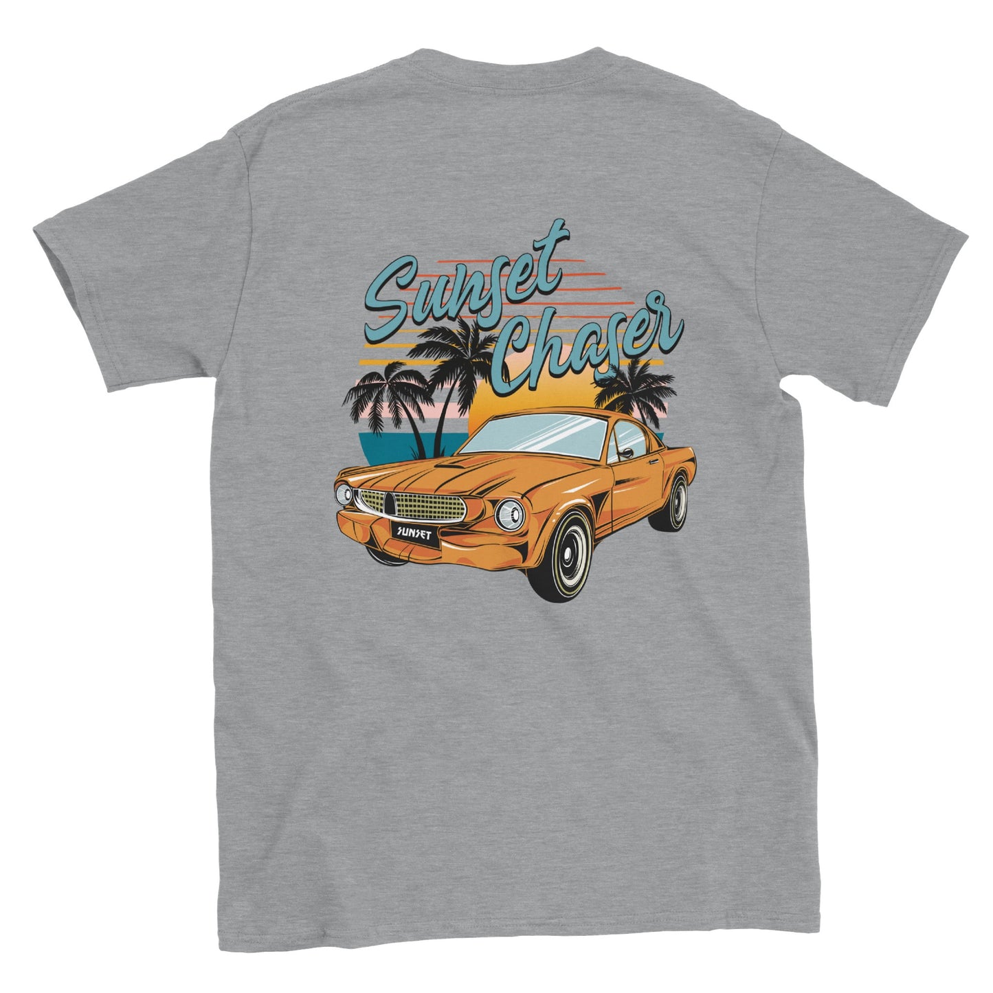 Sunset Chaser - Classic Unisex Crewneck T-shirt - Mister Snarky's