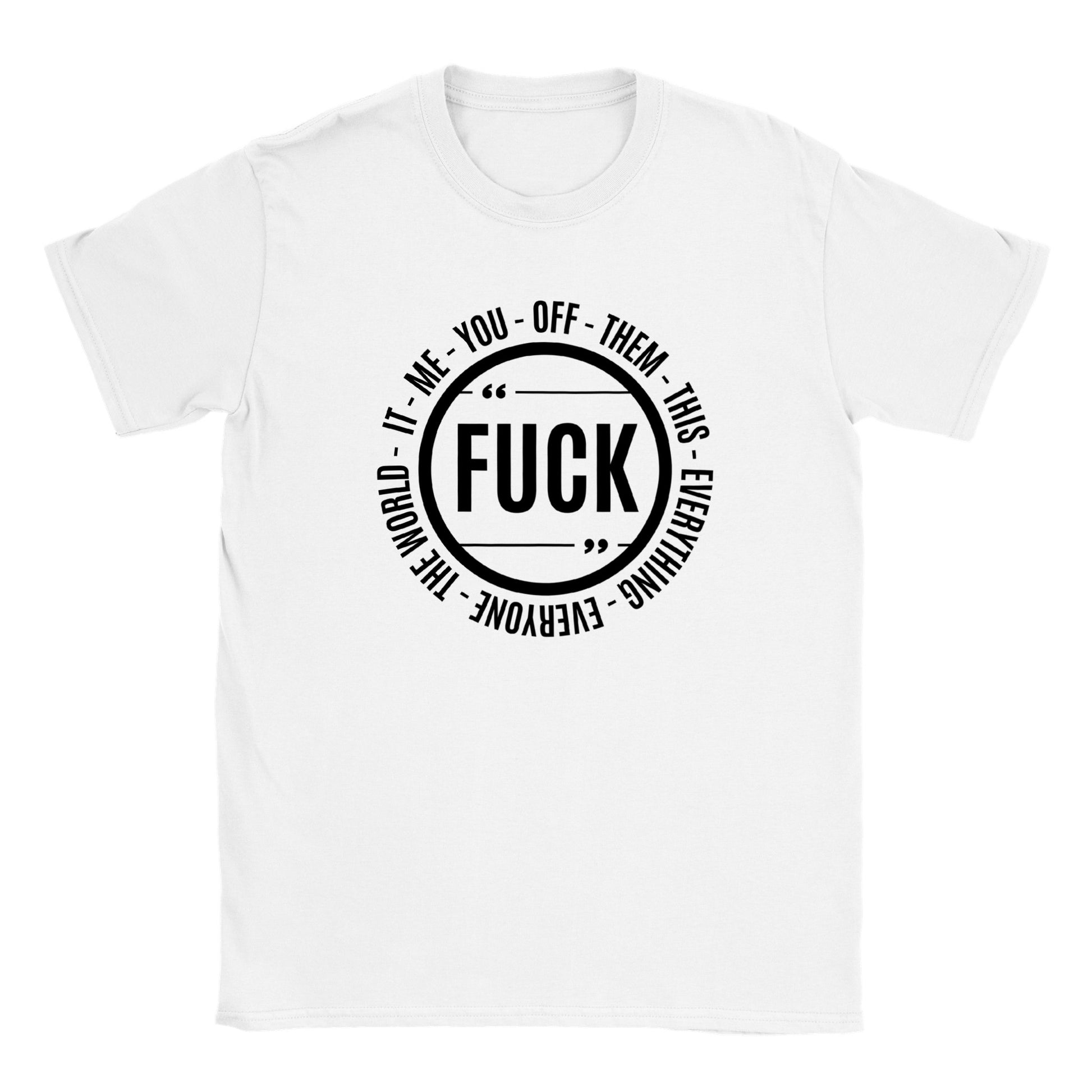 My Vocabulary F Everything - Crewneck T-shirt - Mister Snarky's