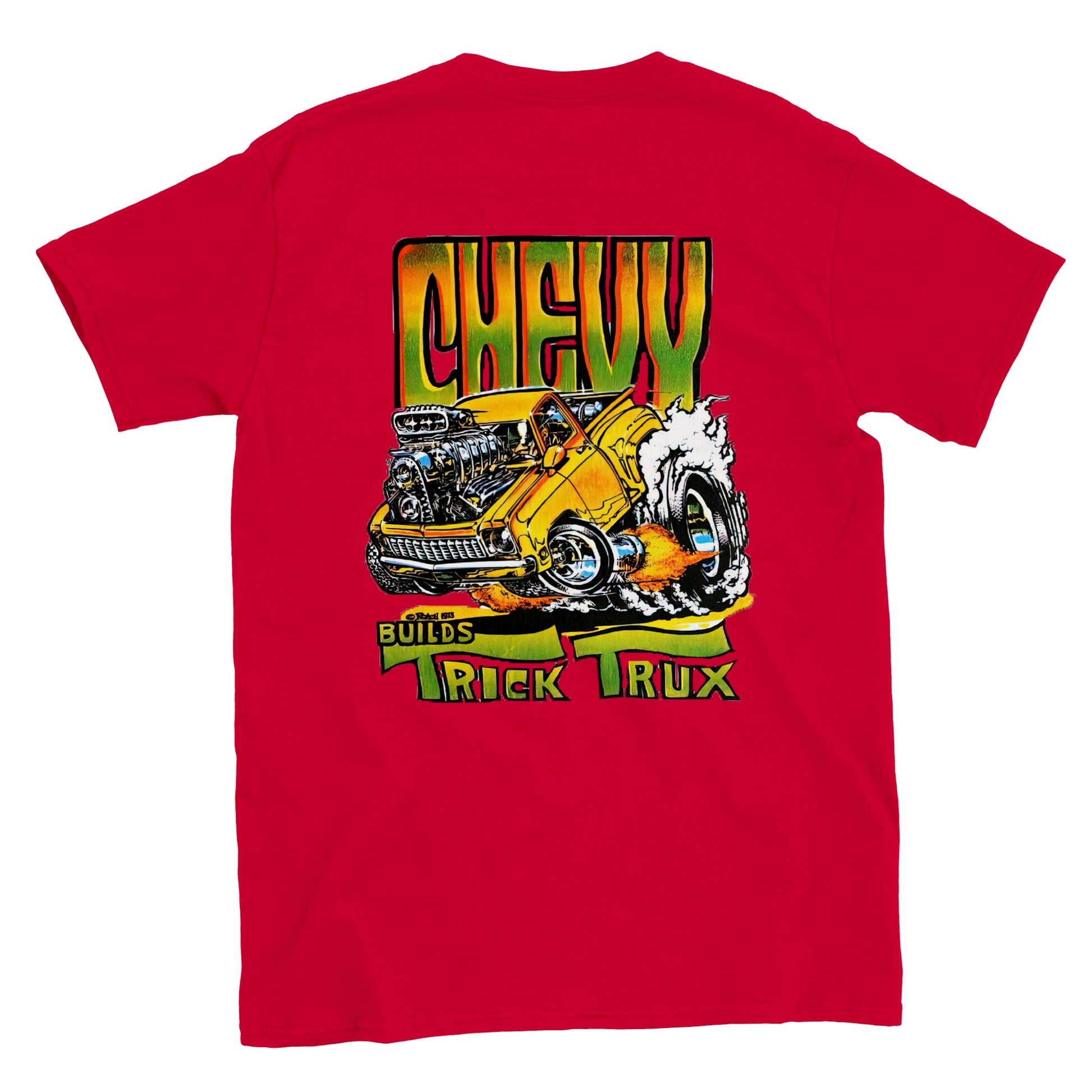 Chevy Builds Trick Trux T-shirt - Mister Snarky's