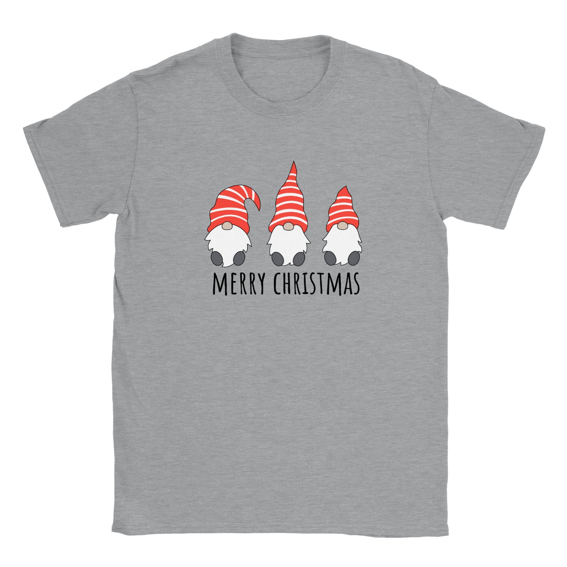 Merry Christmas Gnomes - Christmas - Xmas - Holiday - Crewneck T-shirt - Mister Snarky's