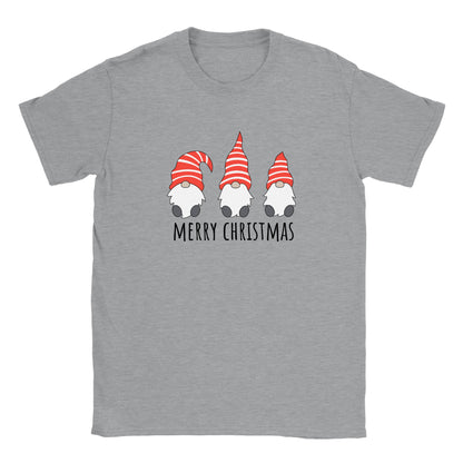 Merry Christmas Gnomes - Christmas - Xmas - Holiday - Crewneck T-shirt - Mister Snarky's