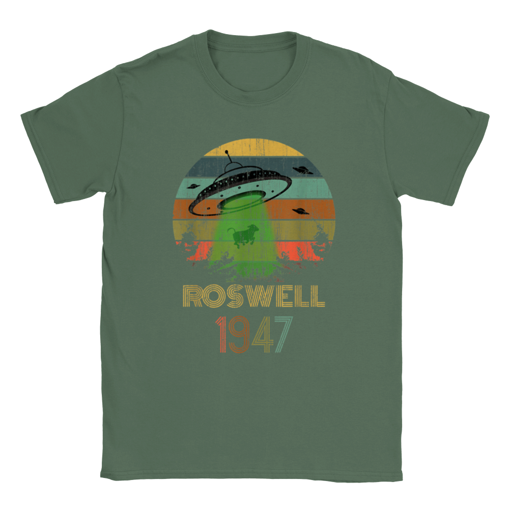 Roswell 1947 - ET - Area 51 - Classic Unisex Crewneck T-shirt - Mister Snarky's