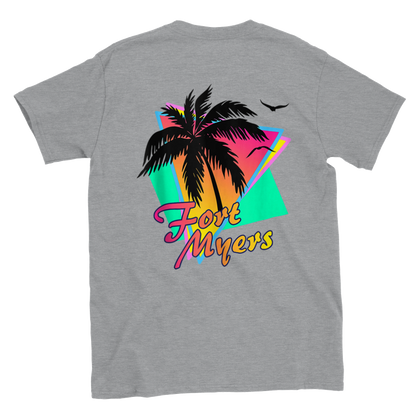 Fort Myers Florida - Back Print - Classic Unisex Crewneck T-shirt - Mister Snarky's
