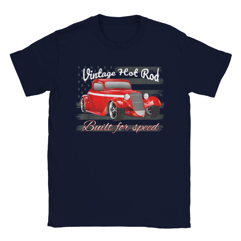 Vintage Hot Rod - Built for Speed - Unisex Crewneck T-shirt - Mister Snarky's