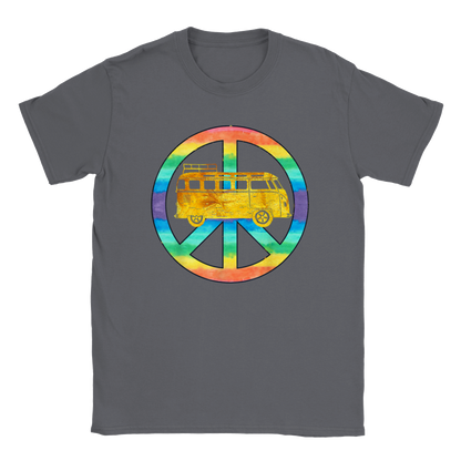 Hippie Bus - Classic Unisex Crewneck T-shirt - Mister Snarky's