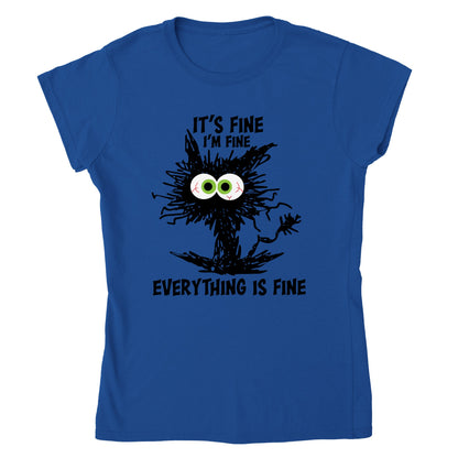 It's Fine, I'm Fine, Everything is Fine - Women's Crewneck T-shirt - Mister Snarky's