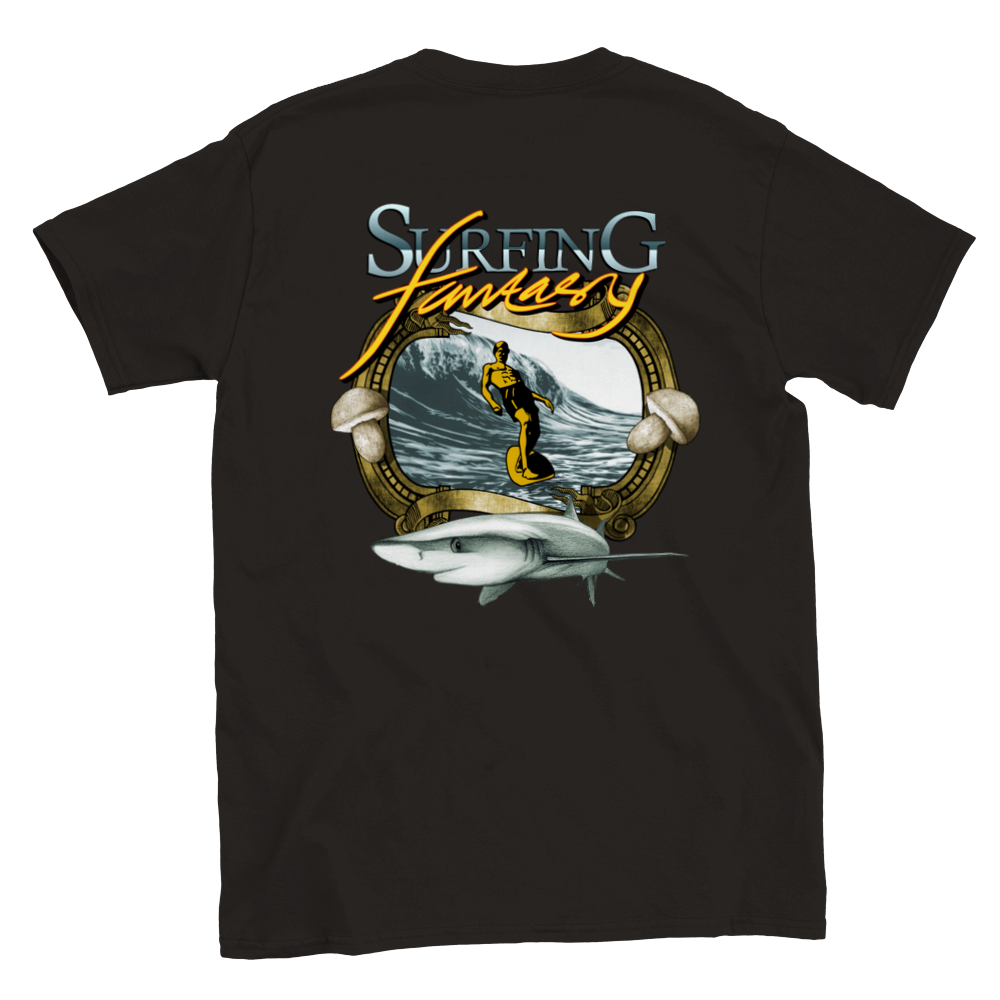 Surfing Fantasy - Back Print - Unisex Crewneck T-shirt - Mister Snarky's