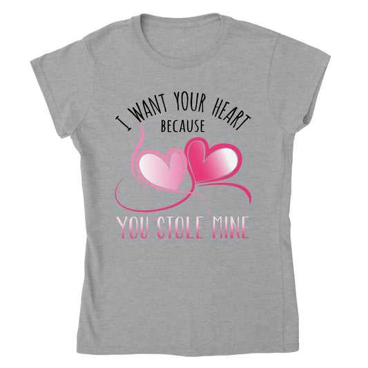 I Want Your Heart...  Classic Womens Crewneck T-shirt - Mister Snarky's
