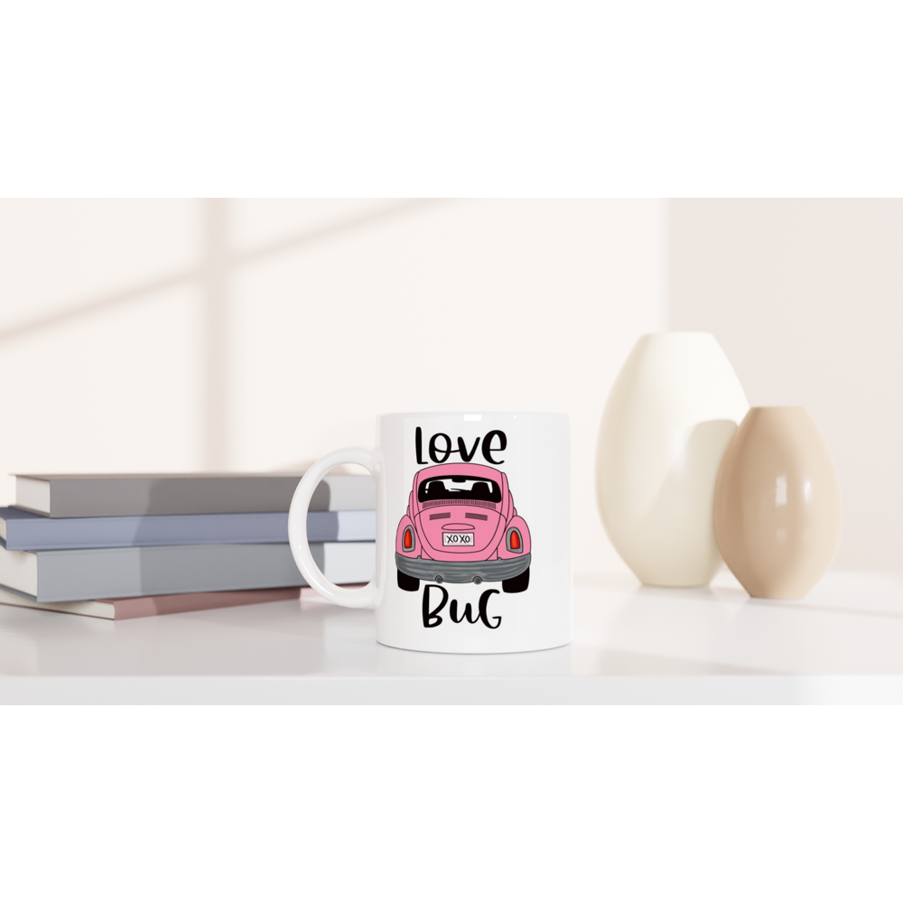 Love Bug - White 11oz Ceramic Mug - Mister Snarky's