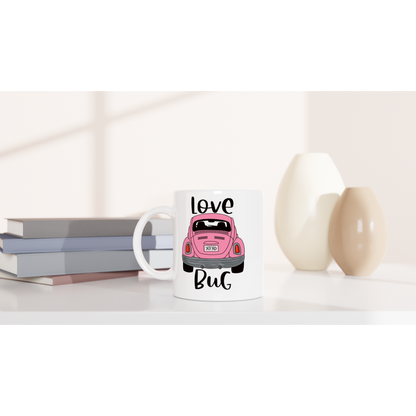 Love Bug - White 11oz Ceramic Mug - Mister Snarky's