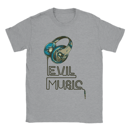 Evil Music - Unisex Crewneck T-shirt - Mister Snarky's