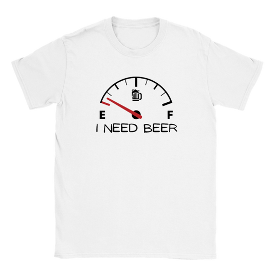 I Need Beer - Classic Unisex Crewneck T-shirt - Mister Snarky's
