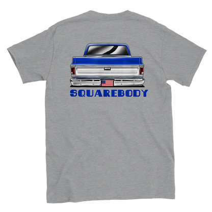 Chevy Squarebody - Back Print - Classic Crewneck T-shirt - Mister Snarky's